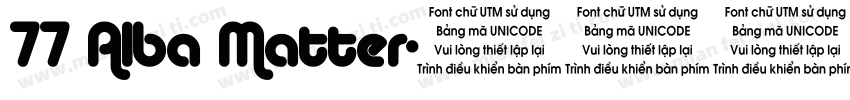 77 Alba Matter字体转换